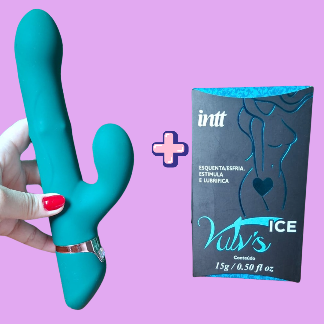 Kit Lucas Rabbit 4 em 1 + Vulv’s Ice Excitante Feminino