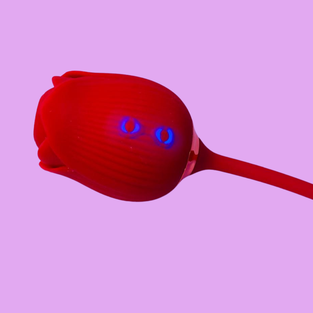 Lumi Flora | Vibrador Rosa e Movimento "Vem Cá"