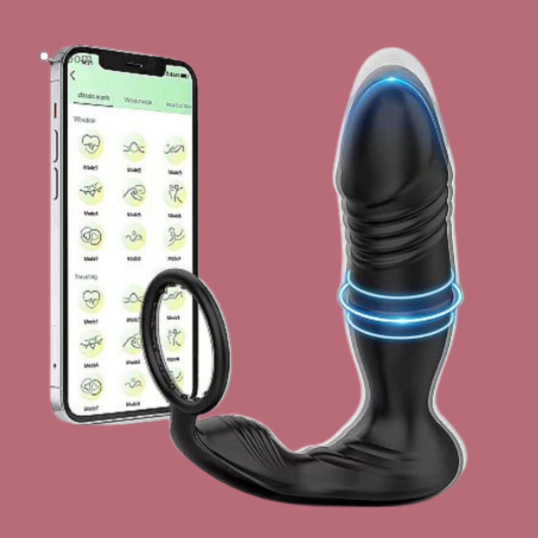 Nexus – Massageador de Próstata com Anel, Vai e Vem e Controle por App