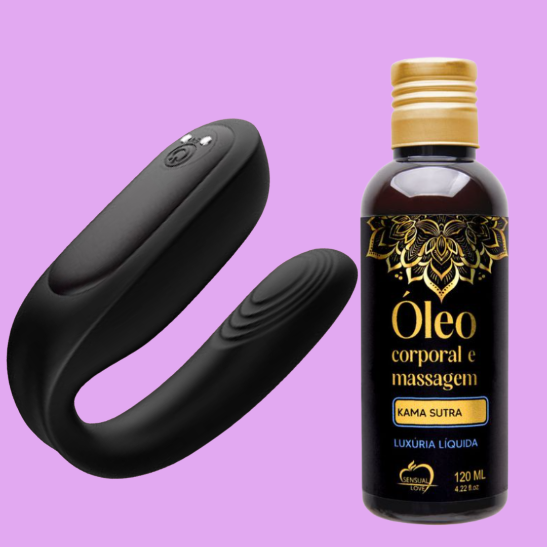 A conexão começa com um toque. O restante, vocês descobrem juntos.

9 modos de vibração. Controle remoto. Massagens envolventes. Uma experiência criada para dois.

O Kit Badu Kamasutra Libertàre foi pensado para casais que desejam sair da rotina, explorar novas sensações e transformar os momentos de intimidade em experiências de conexão, relaxamento e descoberta.

A combinação reúne o Badu, vibrador para casais com 9 modos de vibração e controle remoto, e o Óleo Corporal Aromático Kamasutra Sensual Love 120