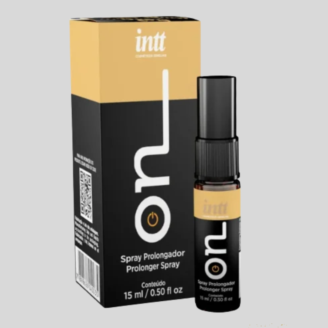 Mais controle, confiança e liberdade para viver a intimidade no seu ritmo.

O ON da INTT é um spray masculino desenvolvido para homens que desejam explorar uma experiência íntima com mais controle. Sua fórmula contém cravo, ingrediente associado à sensação dessensibilizante proposta pelo produto, ajudando a reduzir temporariamente a sensibilidade na região aplicada.

Prático e fácil de aplicar, o ON é uma opção para incluir na rotina íntima e aproveitar os momentos a dois com mais tranquilidade, respeitando