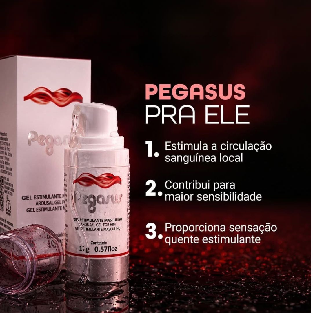 Pegasus – Gel Masculino com Efeito Quente - Potencia máxima
