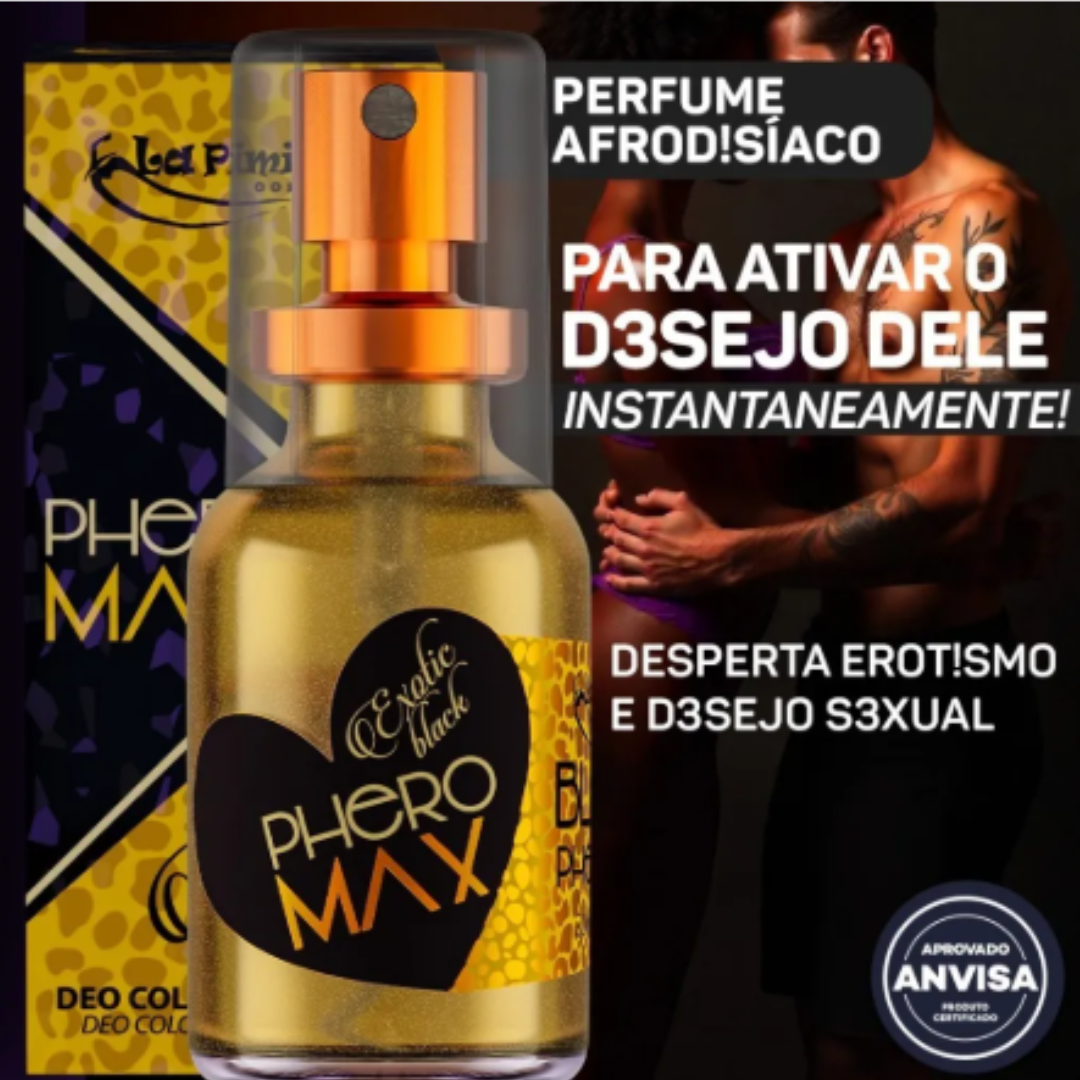 Phero-Max Exotic Black — Perfume Feminino La Pimienta 20 ml