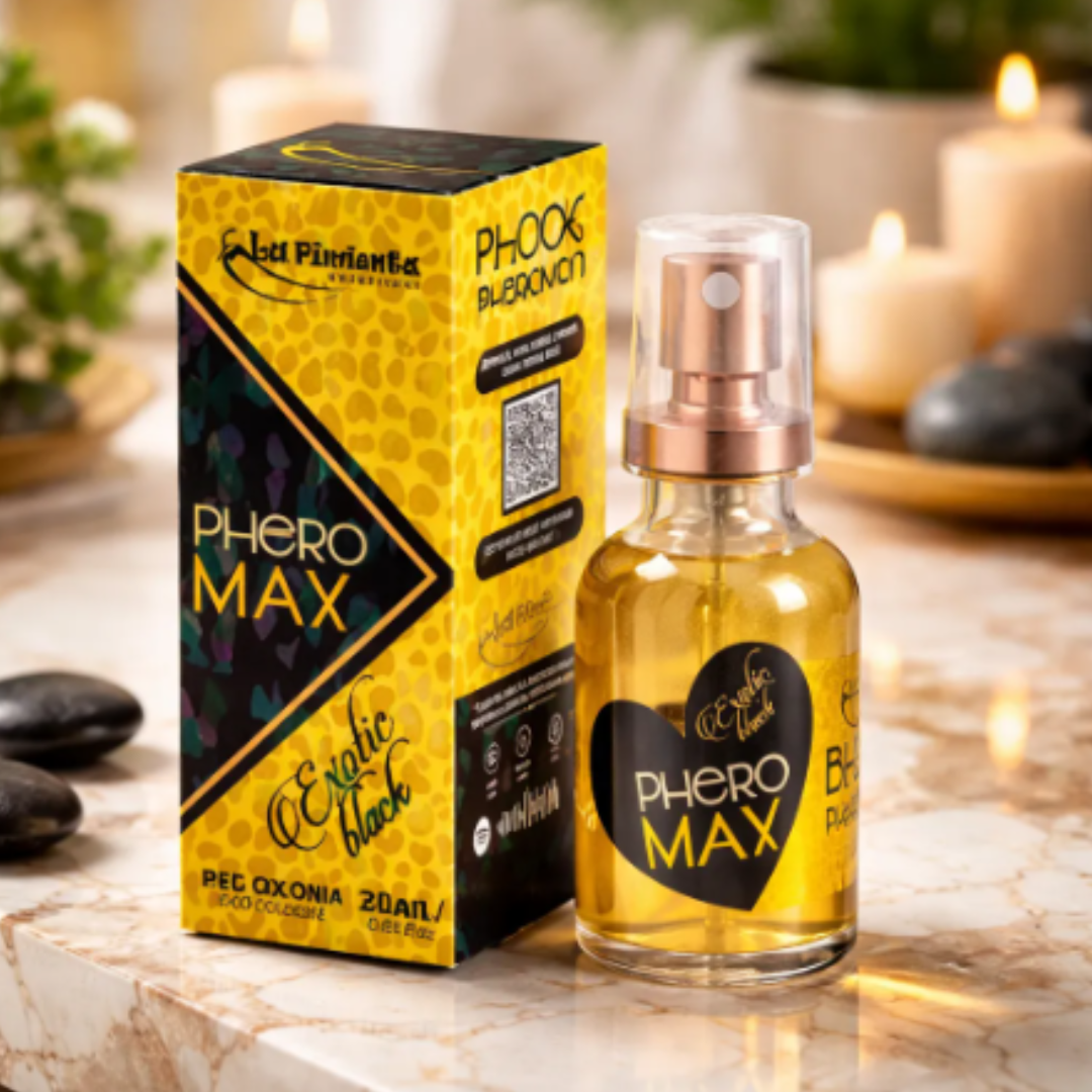 Phero-Max Exotic Black — Perfume Feminino La Pimienta 20 ml
