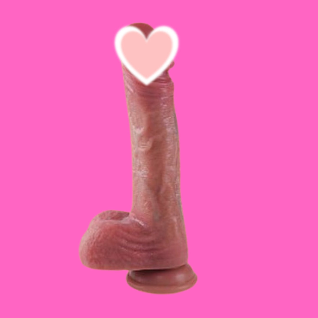 Mr John - Vibrador Realístico com Vai e Vem + Aquecimento | 20 cm