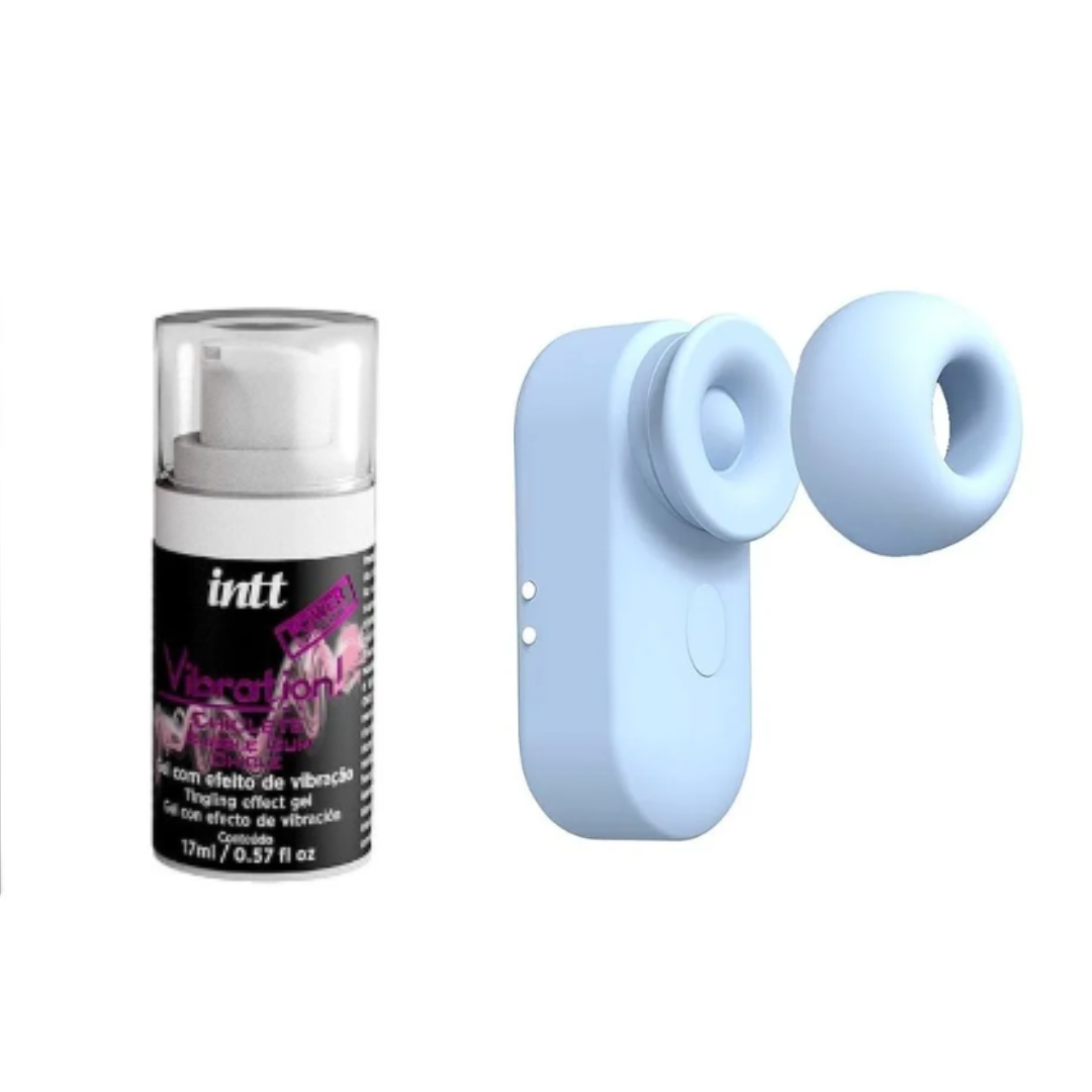 Kit Pulse Experience | Pulse 2 em 1 + Vibration Power Chiclete + Garganta Profunda