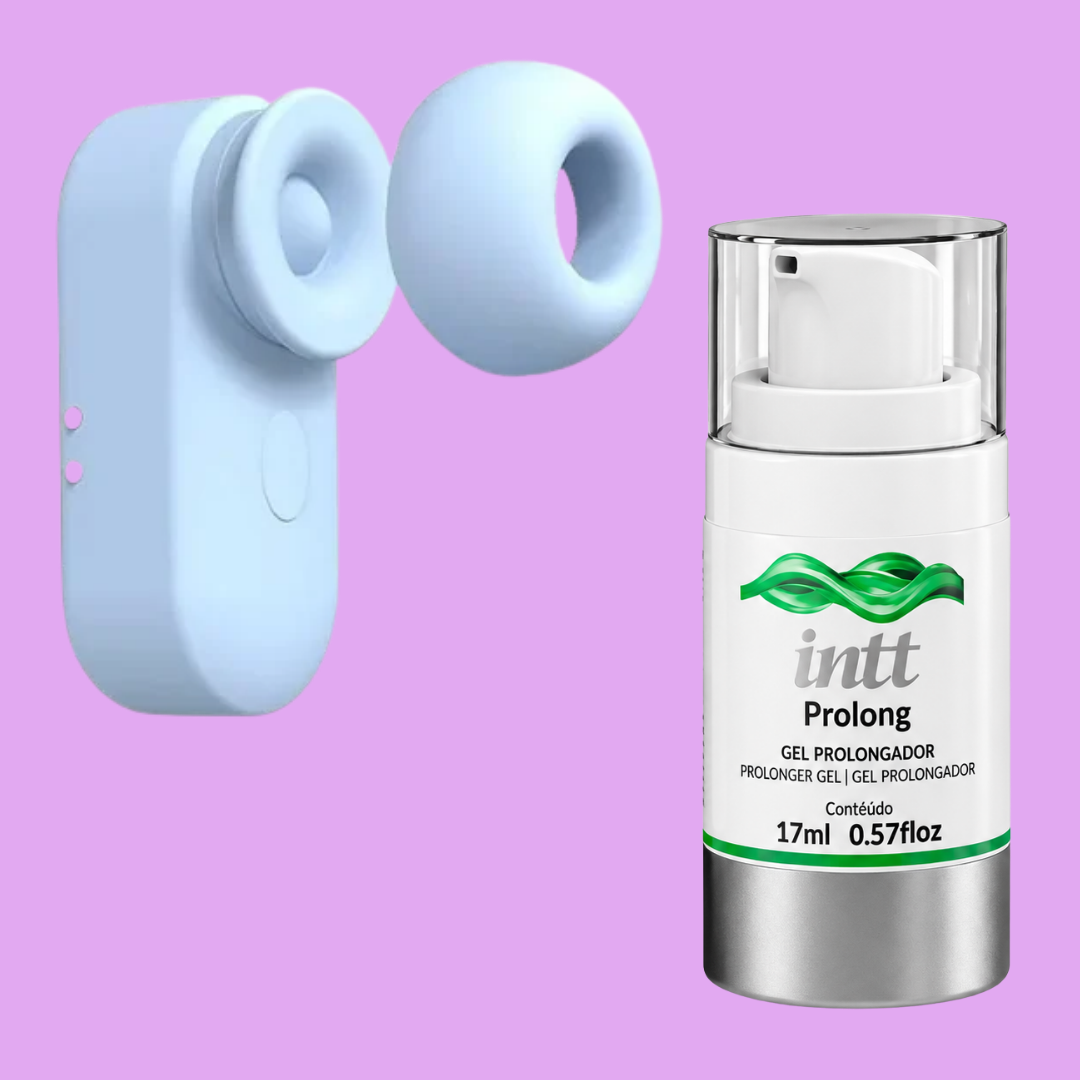 Mais estímulos para explorar e mais possibilidades para aproveitar o momento a dois.

O Pulse combina duas tecnologias em um único produto: sugador e Power Touch, com 5 níveis de pulsação e 5 níveis de tapping. Uma proposta versátil para explorar diferentes sensações e sair da rotina.

E para completar o kit, você ganha o Prolong, um spray masculino com cravo e menta, desenvolvido para proporcionar efeito gelado e dessensibilizante, auxiliando no retardamento da ejaculação conforme a proposta do fabricante.