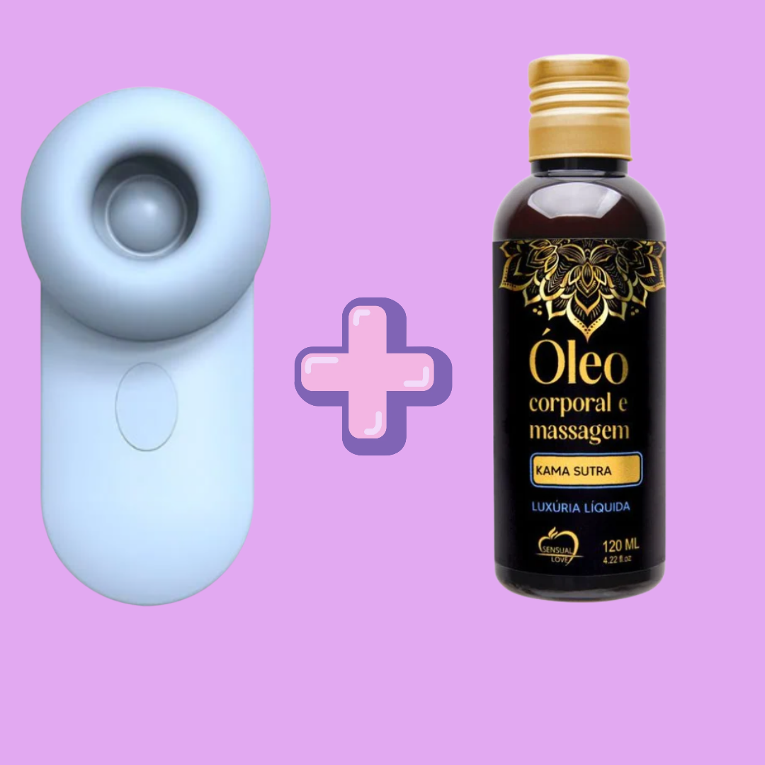 Mais conexão, mais descobertas e uma combinação para transformar o momento a dois.

Que tal sair da rotina e criar uma experiência que envolva todos os sentidos? O Kit Kamasutra combina o Pulse com o Óleo Corporal Aromático para Massagem Sensual Love 120ml, unindo estímulos íntimos, toque suave e uma fragrância envolvente para tornar os momentos a dois ainda mais especiais.

O Pulse é o protagonista do kit, ideal para quem deseja explorar novas sensações. Para completar a experiência.