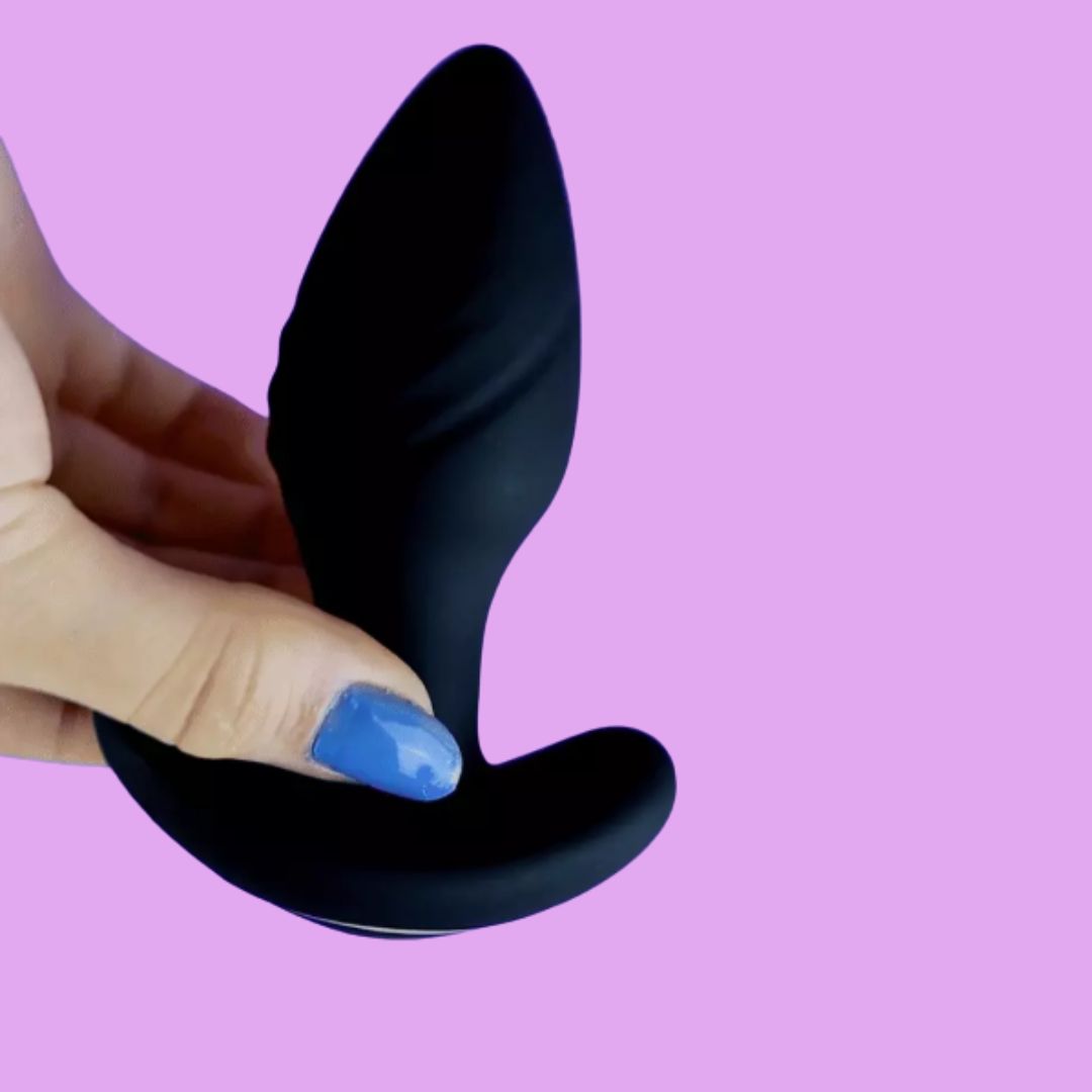 Rosquinha | Plug Anal Giratório Recarregável com Vibração | Linha Black
