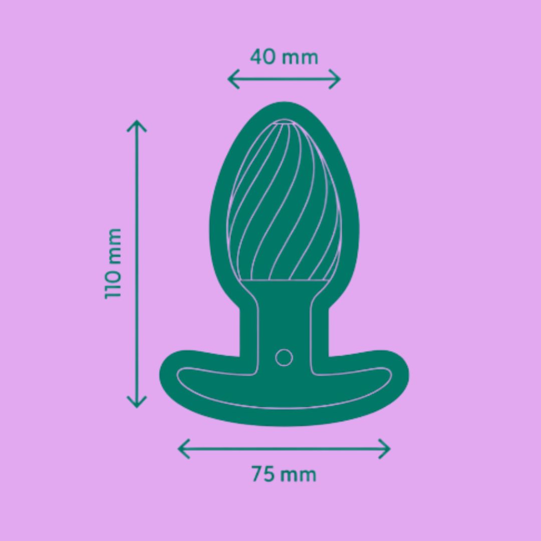 Rosquinha | Plug Anal Giratório Recarregável com Vibração | Linha Black