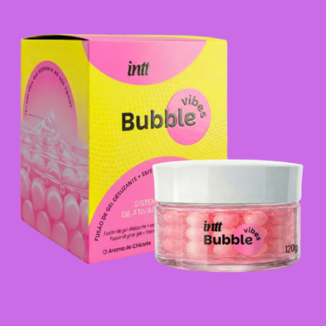 Bubble Vibes - Lubrificante Beijável Com Esferas 120G Intt