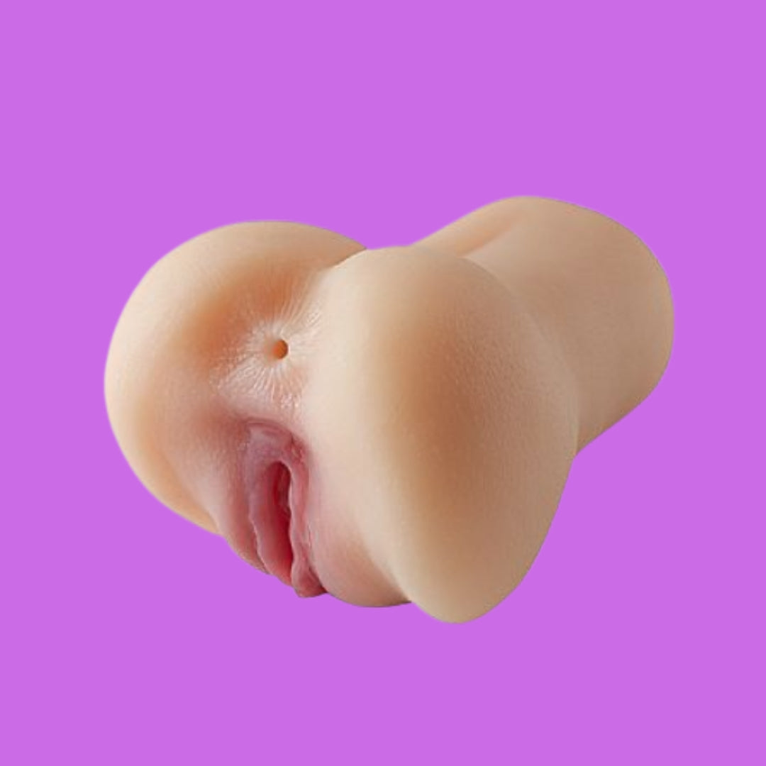 Masturbador Realístico 2 em 1 – Dupla Entrada em Silicone Macio