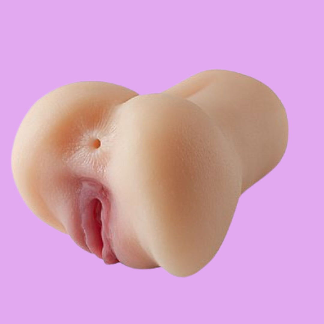 Masturbador Realístico 2 em 1 – Dupla Entrada em Silicone Macio