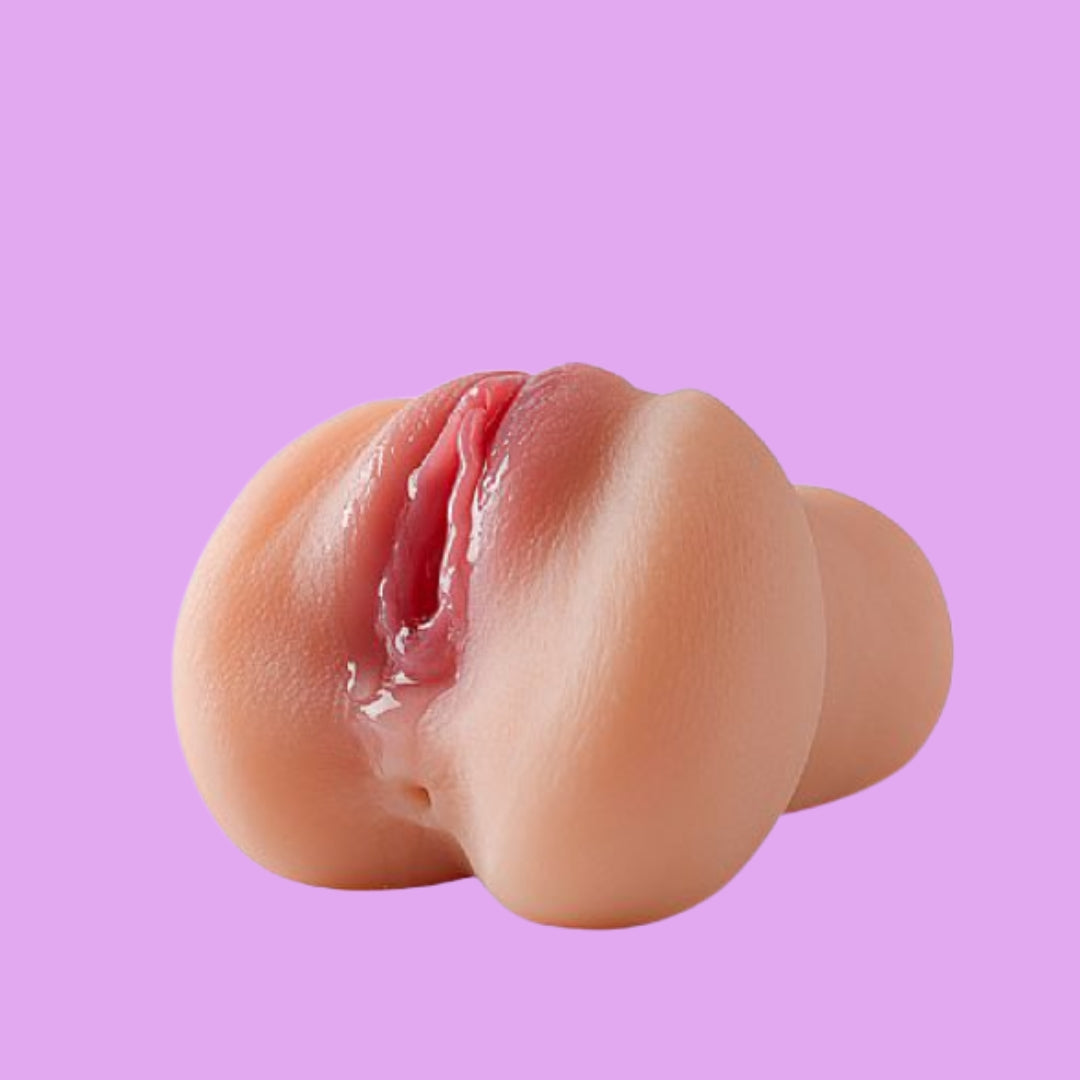 Masturbador Realístico 2 em 1 – Dupla Entrada em Silicone Macio
