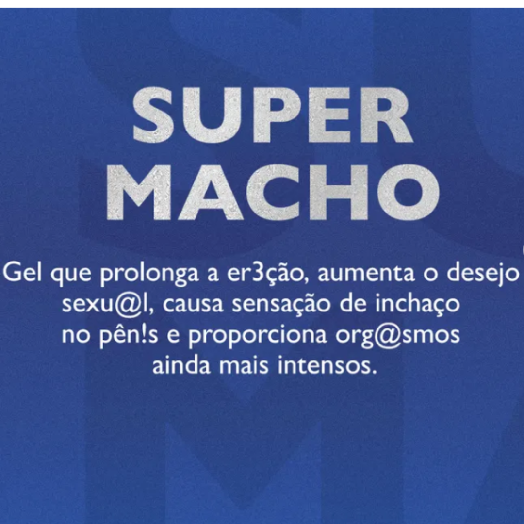 Super Macho Intt | Gel Excitante Masculino com Ginseng, Catuaba e Arginina