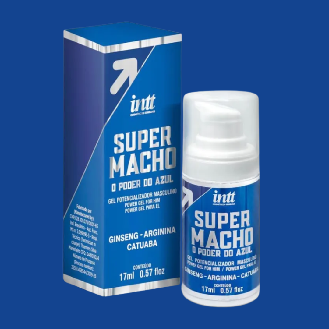 Super Macho Intt | Gel Excitante Masculino com Ginseng, Catuaba e Arginina