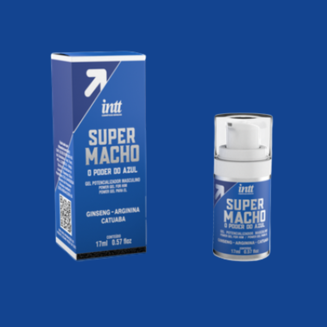 Super Macho Intt | Gel Excitante Masculino com Ginseng, Catuaba e Arginina