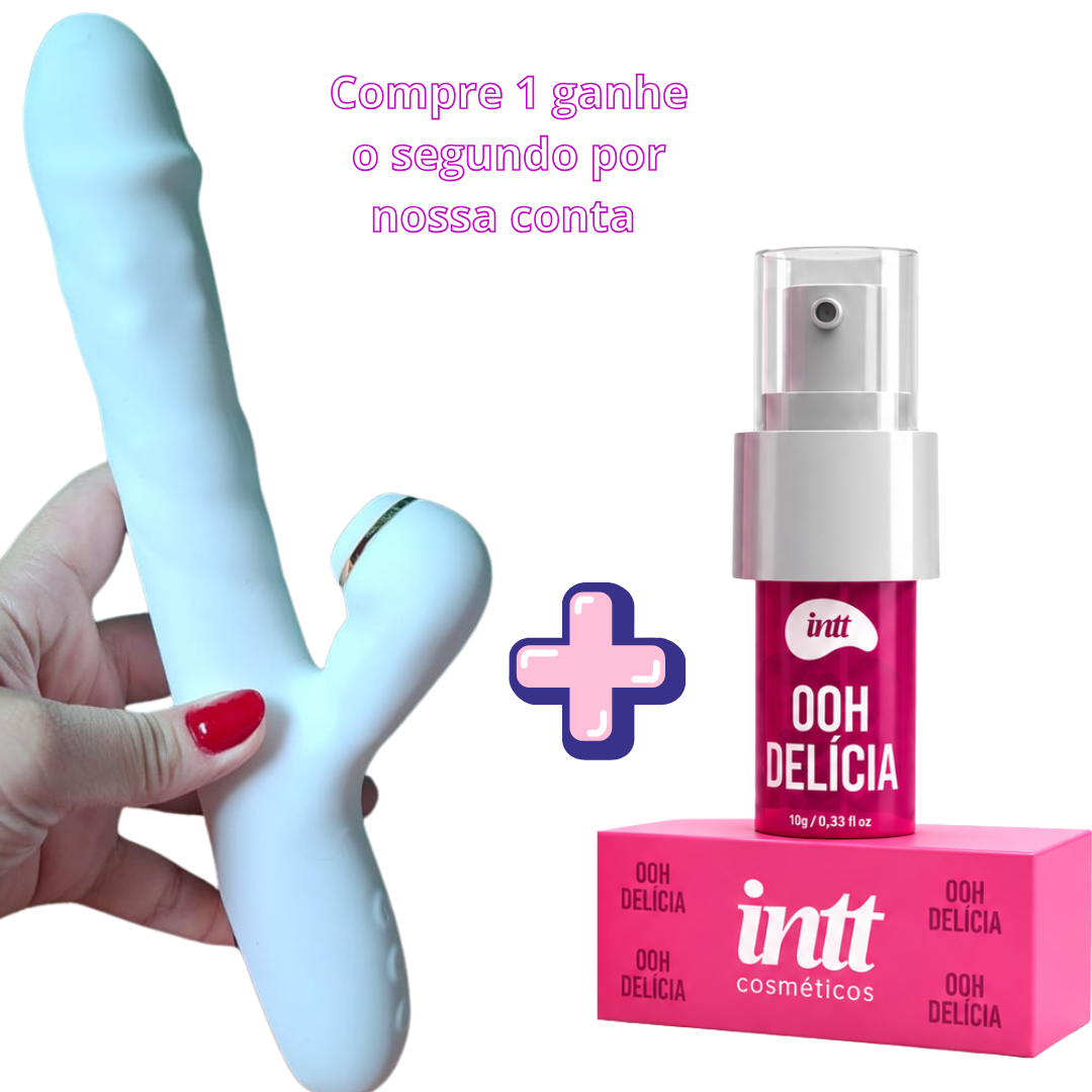 Theo Rabbit 3 em 1 com Vai e Vem e Linguinha + Ooh Delícia Amora de Presente