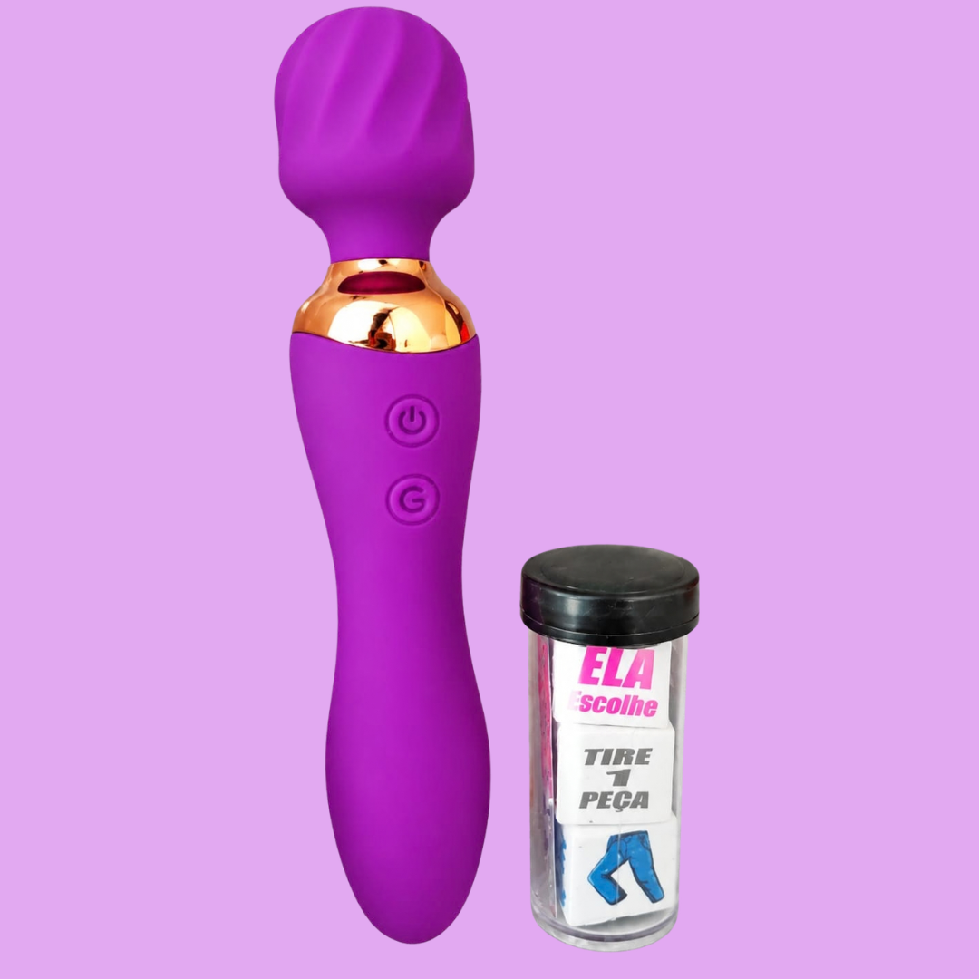 Três funções em um único produto. E um presente para transformar o momento a dois.

O Titan 3 em 1 reúne potência, tecnologia e versatilidade: varinha mágica, vibrador anatômico e aquecimento inteligente de até 42°C, além de 12 modos de vibração.

E nesta edição especial da Libertàre, a experiência fica ainda mais completa:

🎁 Você ganha um Jogo para Casais “Ela Escolhe — Tire 1 Peça” de presente.

Uma brincadeira para sair da rotina, criar expectativa e deixar o casal decidir.