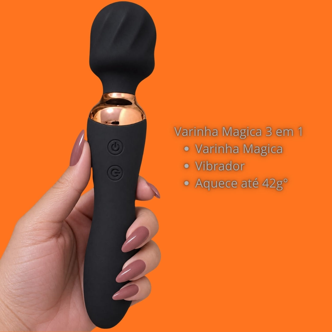 Titan| Varinha Mágica 3 em 1 com Aquecimento Inteligente  - Linha Black