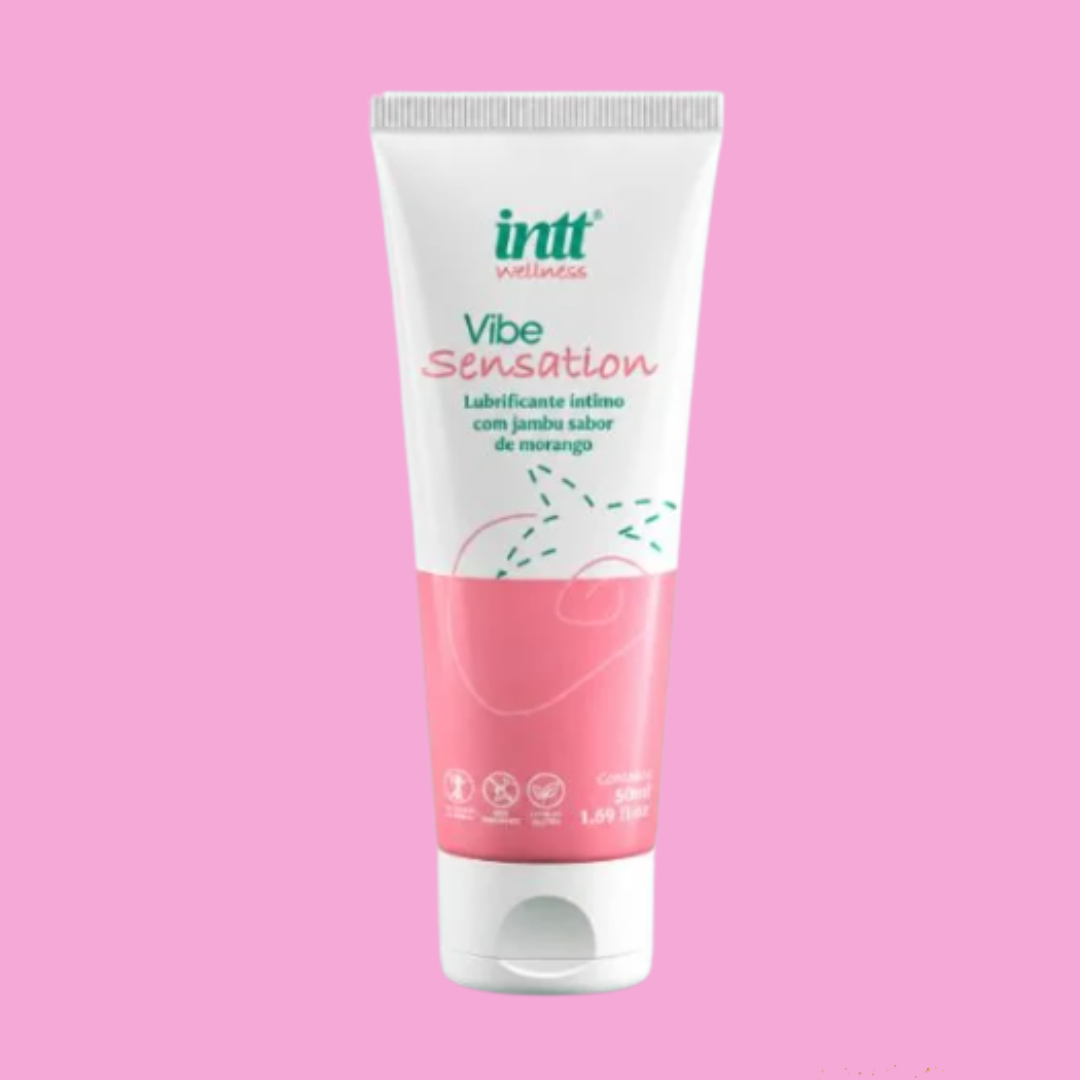 Vibe Sensation Morango — Lubrificante Íntimo efeito Vibração com Jambu