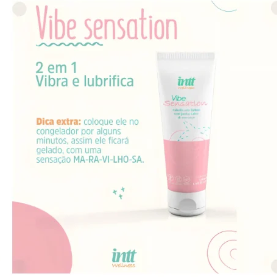 Vibe Sensation Morango — Lubrificante Íntimo efeito Vibração com Jambu
