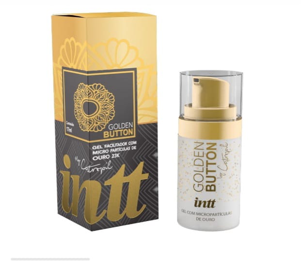 Dessensibilizante anal premium -  Intt Golden Button - Gel Facilitador Ouro 23k