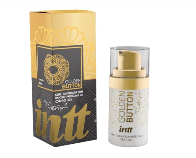 Dessensibilizante anal premium -  Intt Golden Button - Gel Facilitador Ouro 23k