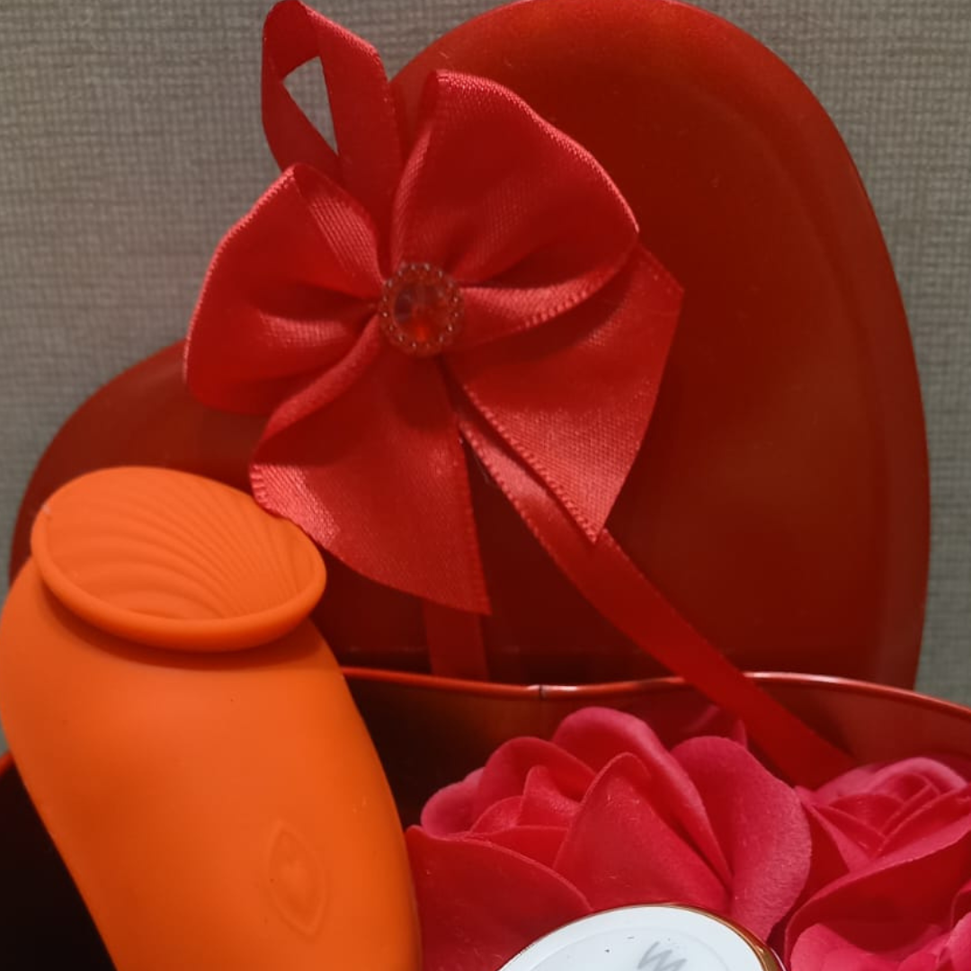 Secret Scarlet™ - Calcinha Vibratória com Controle - Leaf -RCT Turquesa