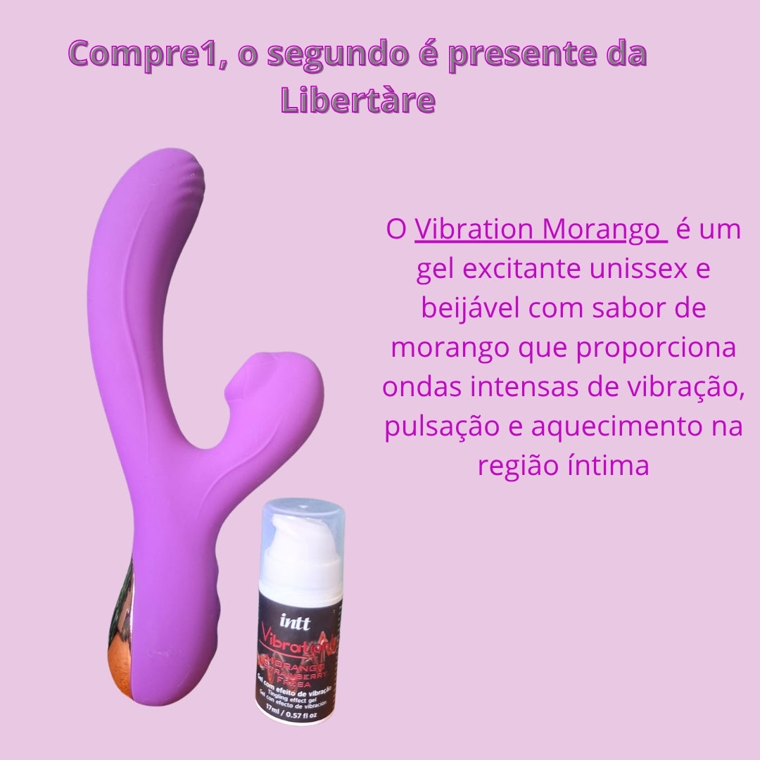 Movimento que acompanha você. E um presente para deixar a experiência ainda mais especial.

Você escolhe o Zaya Libertàre.
A Libertàre completa a experiência.

Na compra do Zaya, você recebe de PRESENTE o Vibration Morango da Intt, um gel sensorial unissex e beijável com sabor de morango e efeitos de vibração, pulsação e aquecimento.

É o nosso Compre 1, Leve 2: não escolhemos qualquer segundo produto. Selecionamos cosméticos e acessórios que combinam com cada Toy para criar uma experiência mais completa.

