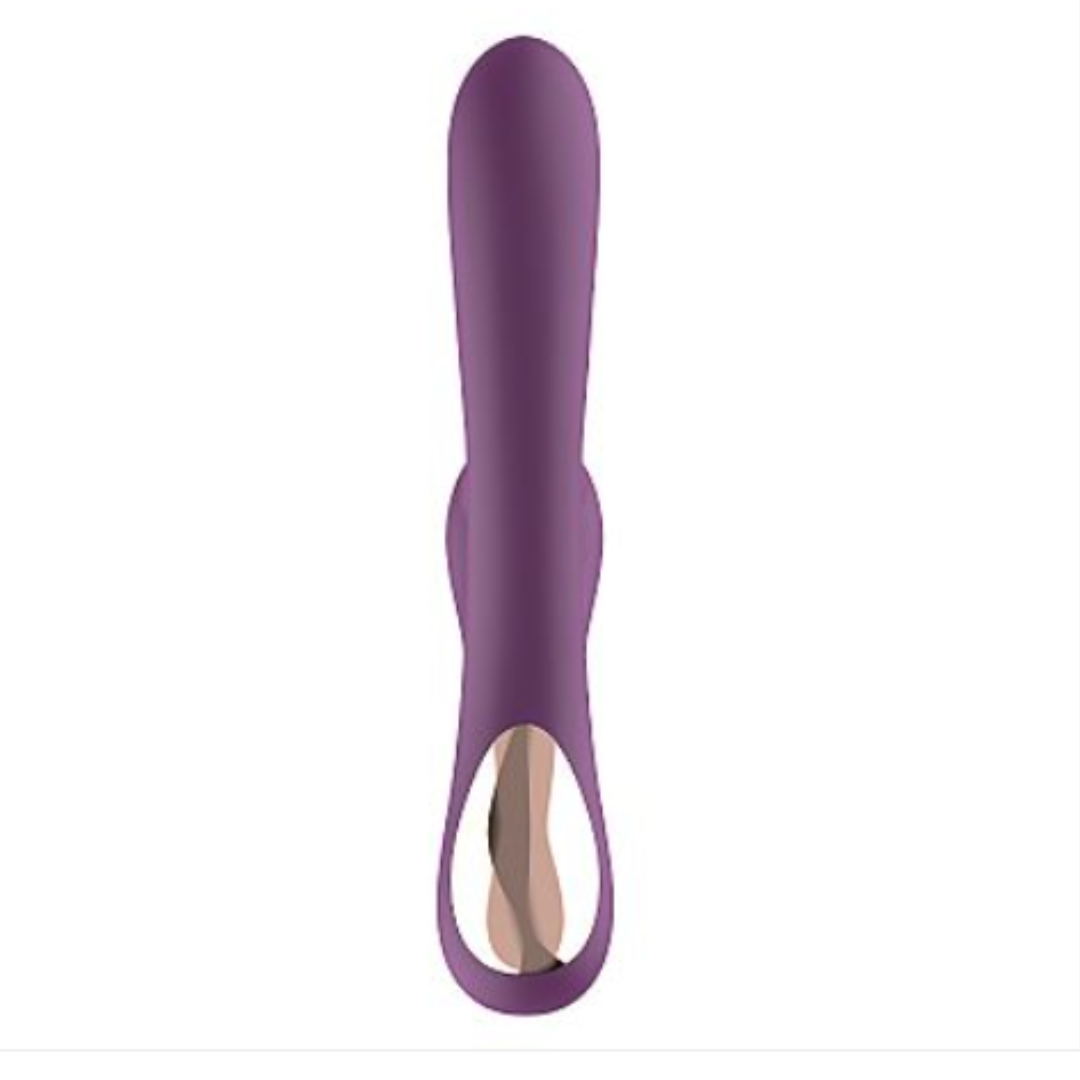 Kit Zaya - Vibrador de Ponto G e clitóris com Pulsação + Gel que vibra e pulsa com Jambu - Intt