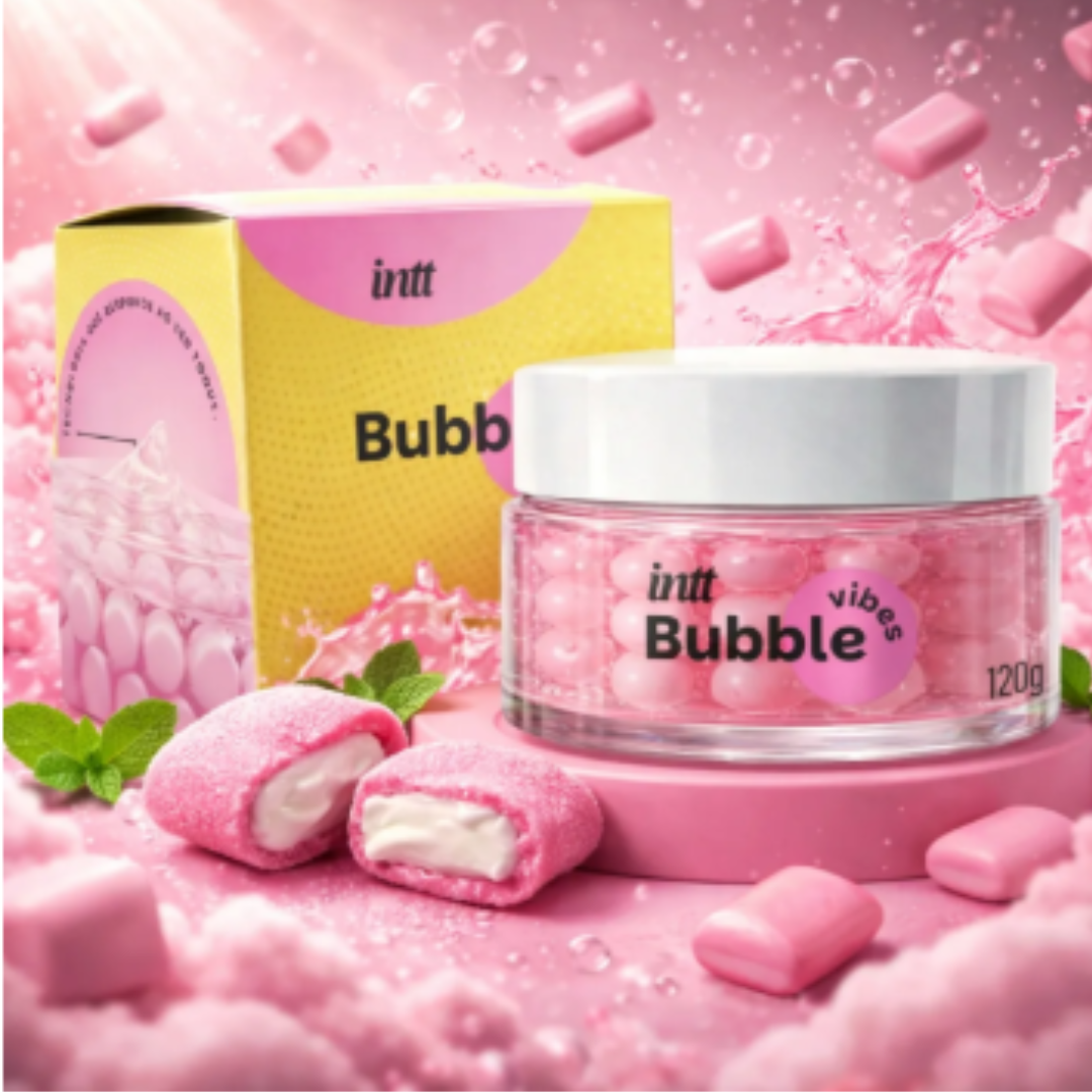 Bubble Vibes - Lubrificante Beijável Com Esferas 120G Intt