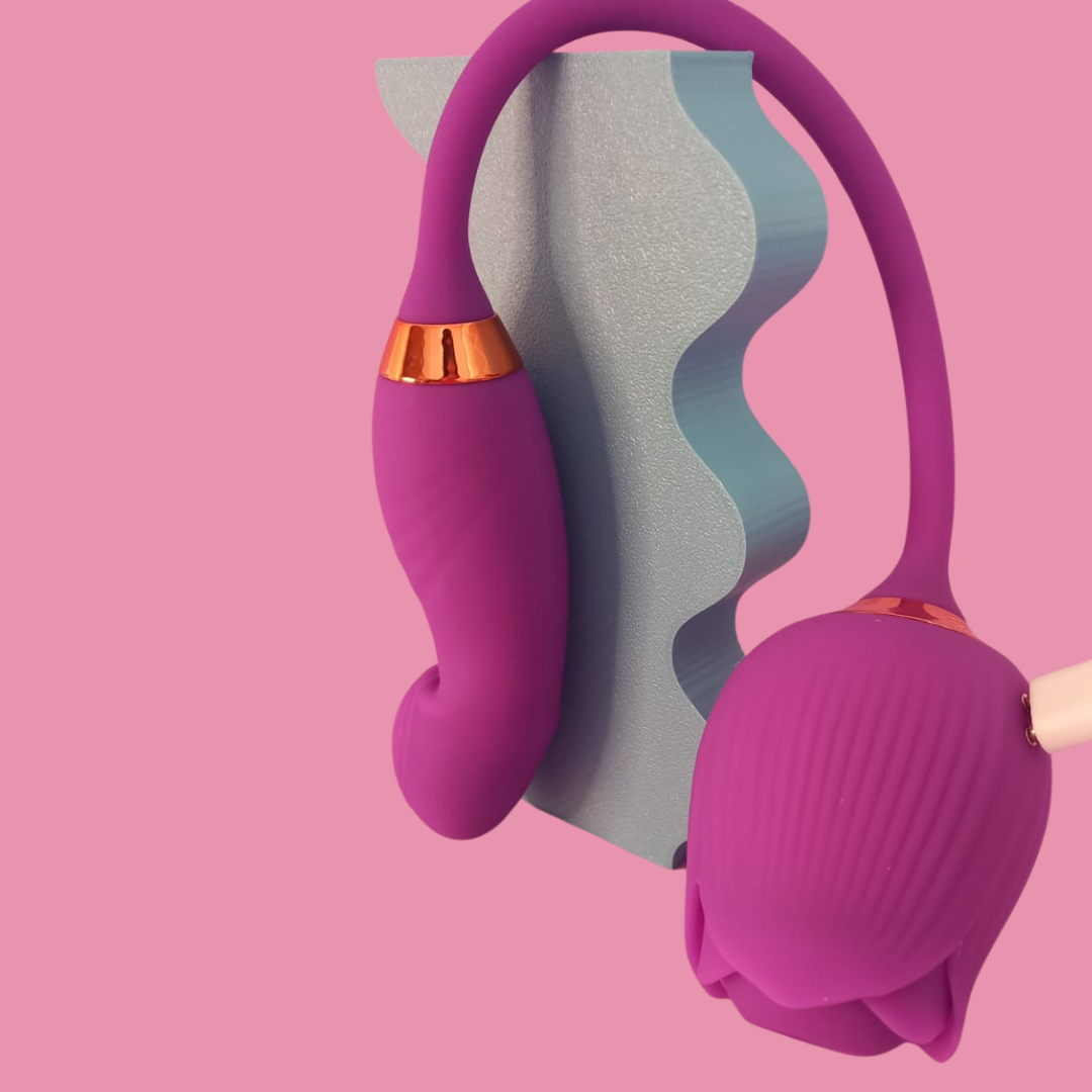 Lure  | Rosa Sugadora 2 em 1 com Pulsação e Estímulo Interno