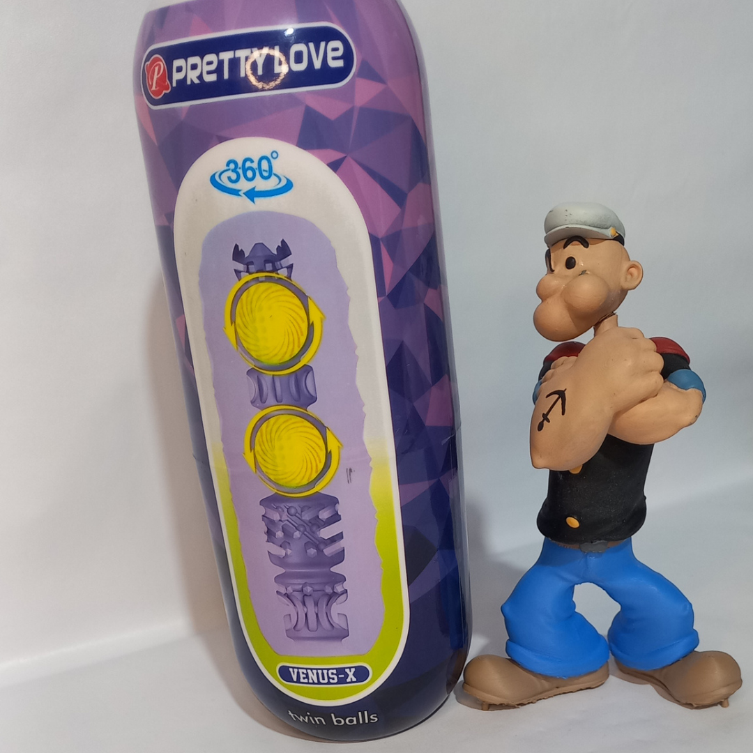 Masturbador Masculino Pretty Love com Esferas Massageadoras | Estimulação 360° Lilàs