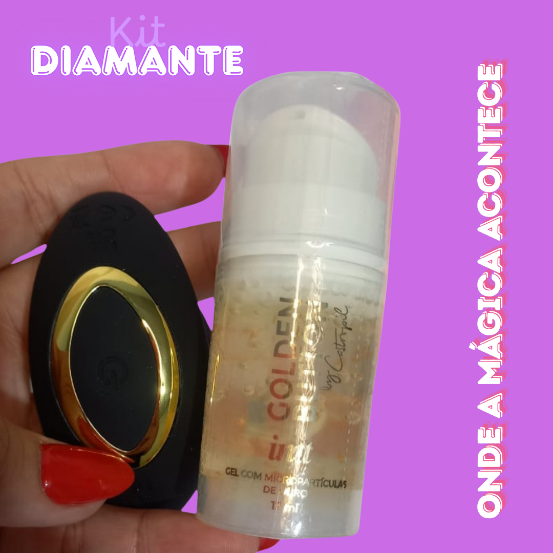 💎 Kit Diamante Libertàre – Para Quem Sabe o Seu Valor- Plug que vibra + Golden Button