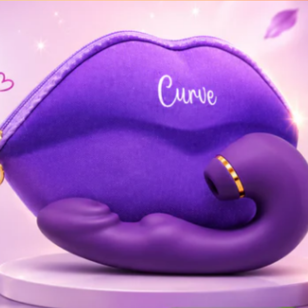 Curve | Vibrador 3 em 1 com Sucção, Vibração e Power Touch + Brinde Oleo Provoca-me