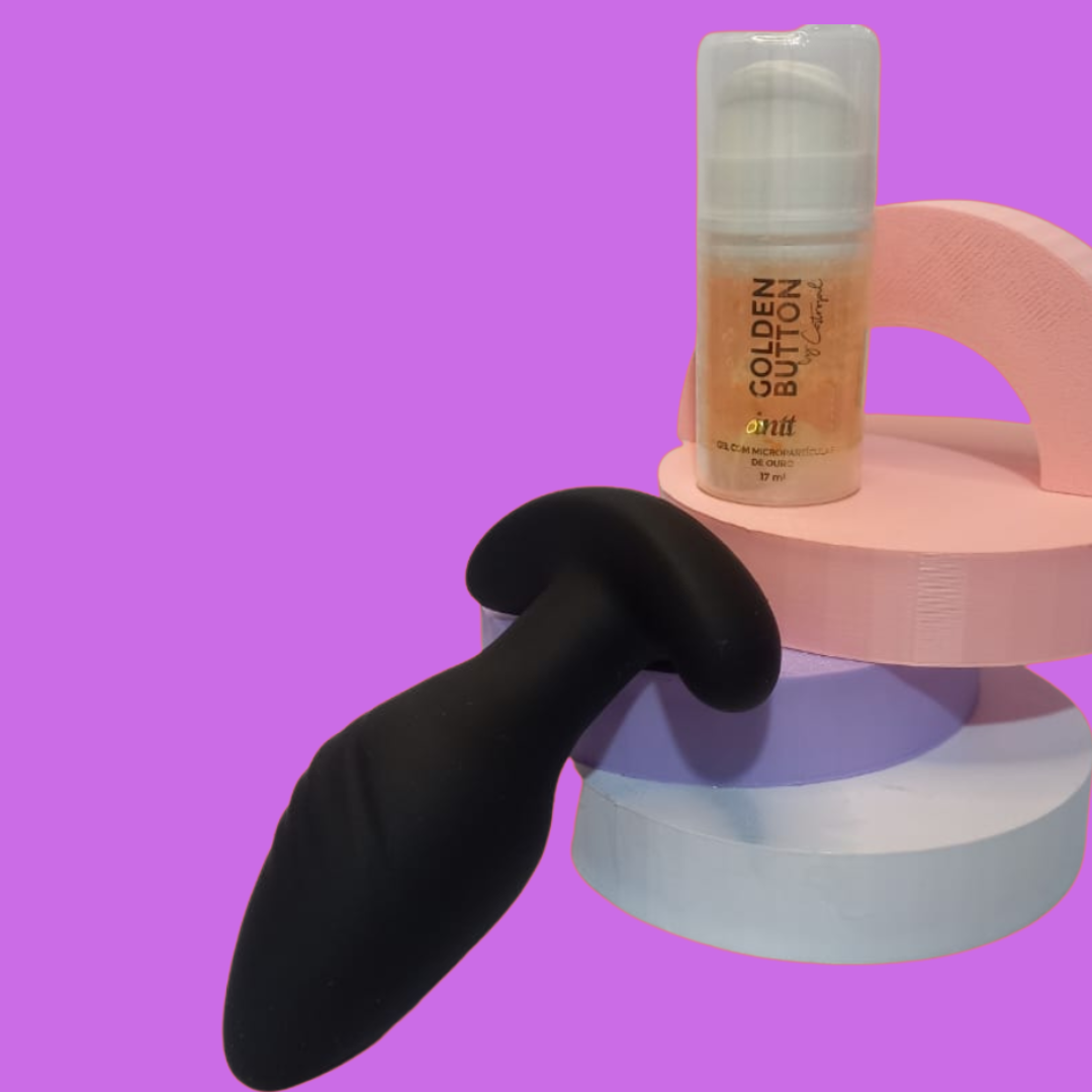 💎 Kit Diamante Libertàre – Para Quem Sabe o Seu Valor- Plug que vibra + Golden Button