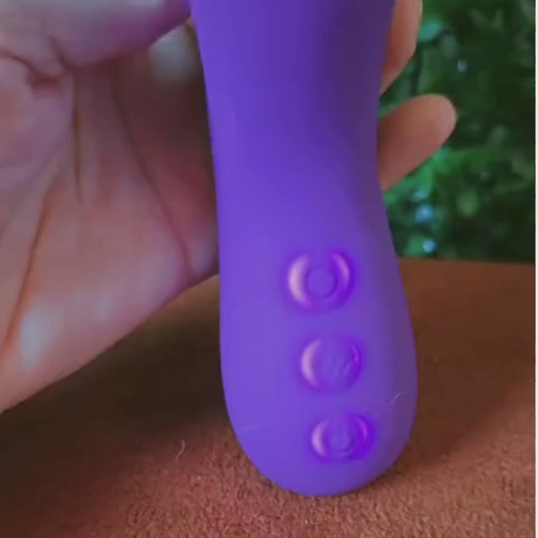 Kit Zaya - Vibrador de Ponto G e clitóris com Pulsação + Gel que vibra e pulsa com Jambu - Intt