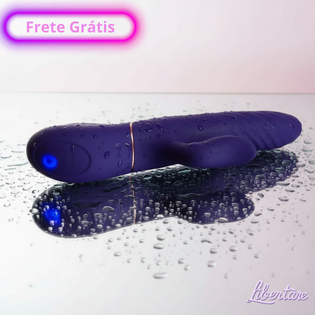 Liz — Vibrador power rabbit vai e vem, com estimulador de clitóris