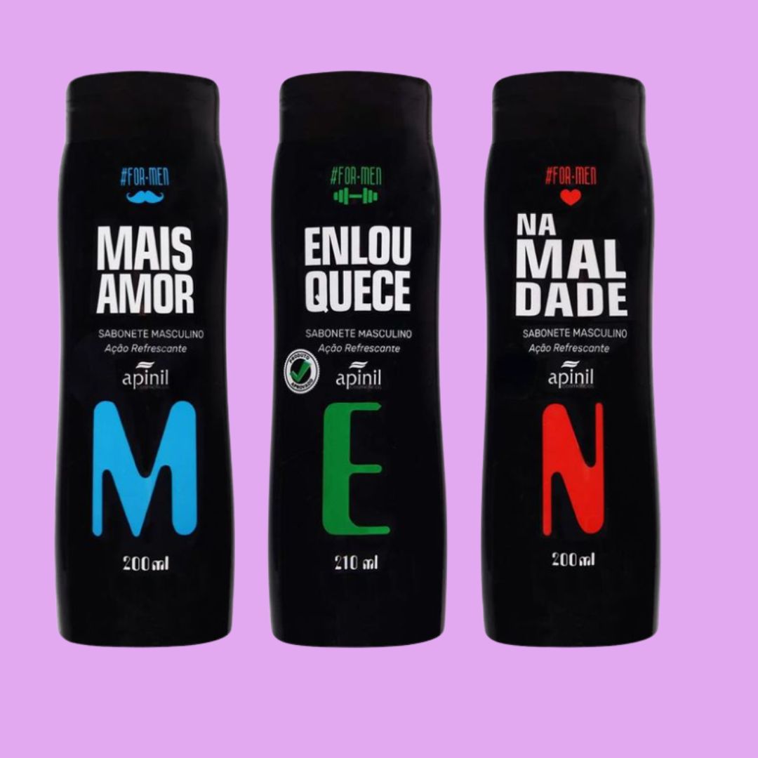 Sabonete Líquido Masculino Apinil 200ml