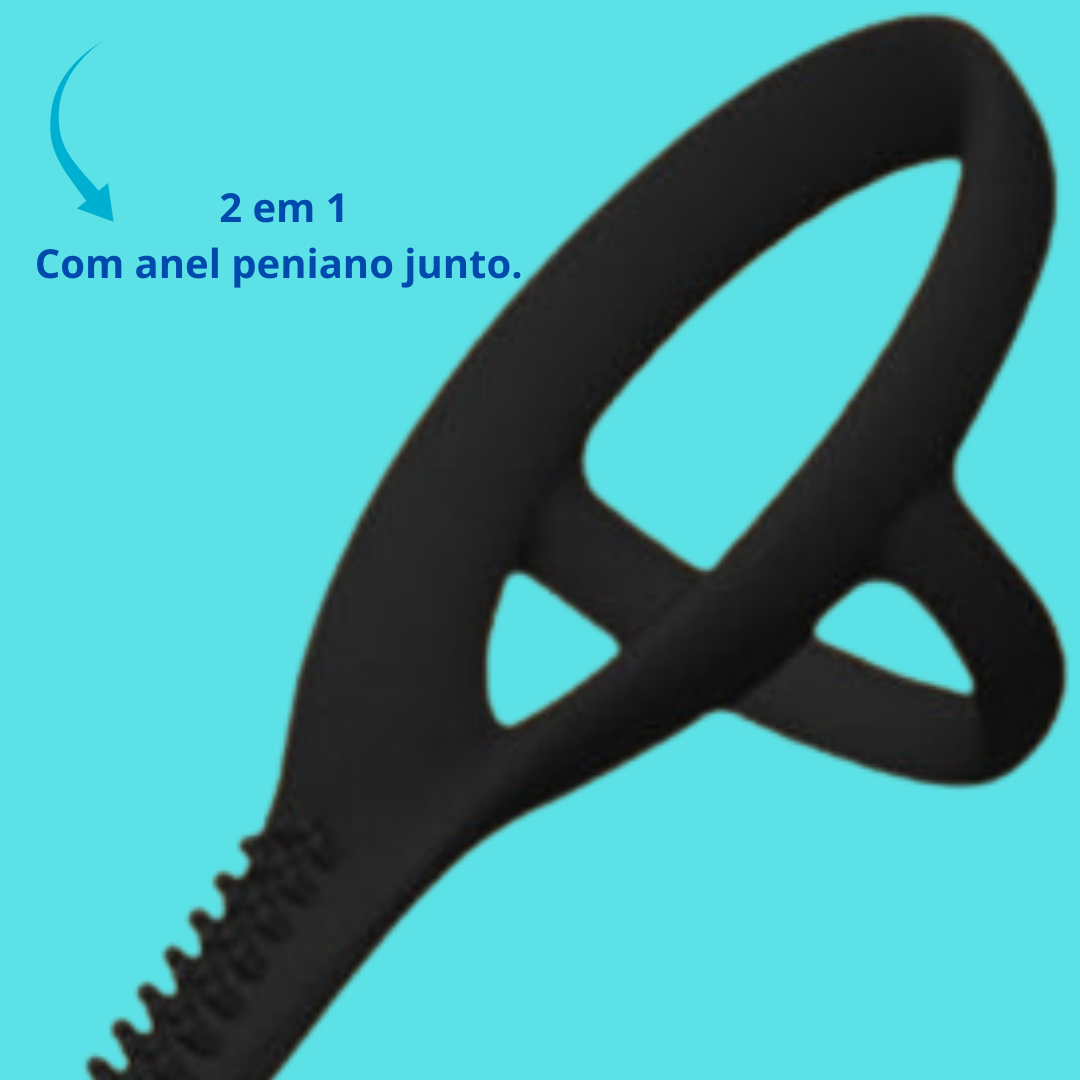Flow – Estimulador de Próstata com Anel Peniano Flexível