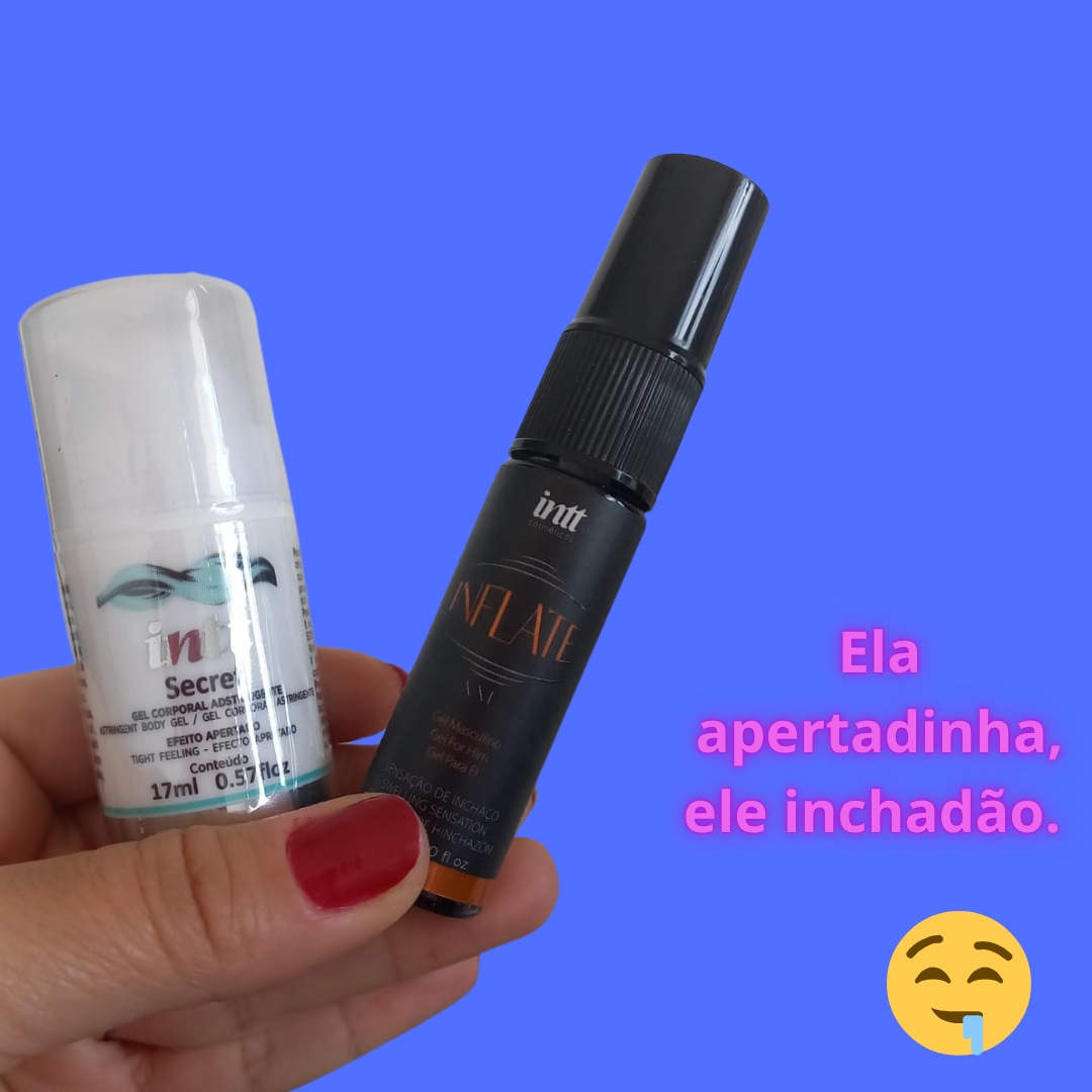 Kit Inflate e Secret 💜 ele mais grosso, ela mais apertadinha 🔥