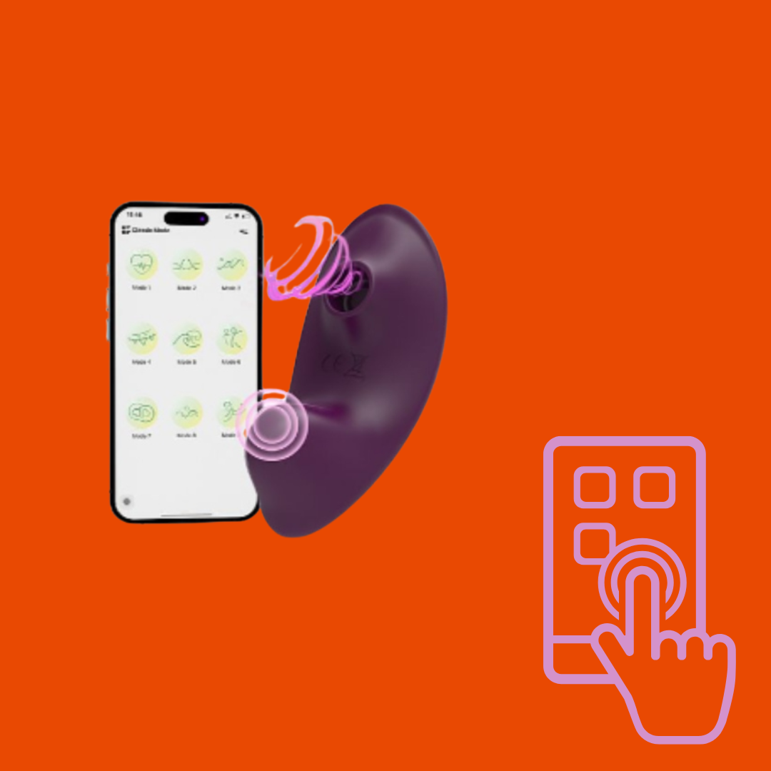Anna Calcinha Vibratória e Sucção Real – Controle Absoluto pelo App - Rosa