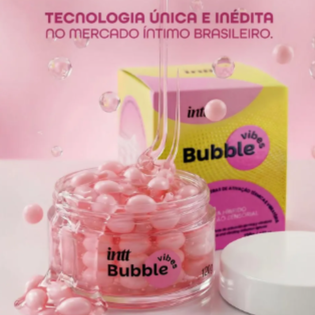Bubble Vibes - Lubrificante Beijável Com Esferas 120G Intt
